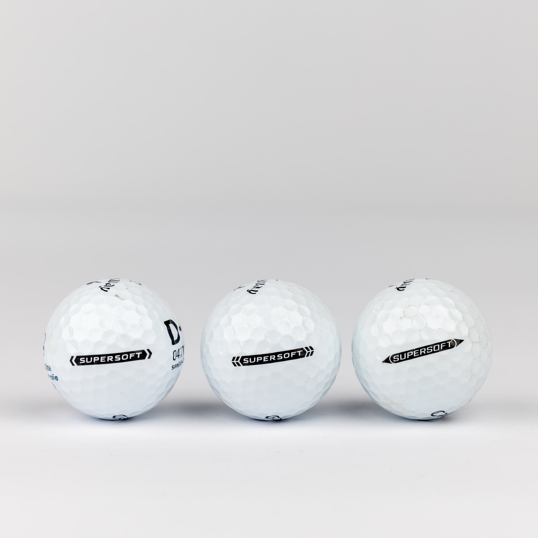 Callaway Supersoft lake balls (white, green, orange, pink, yellow)