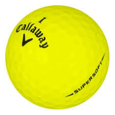 Callaway Supersoft lake balls (white, green, orange, pink, yellow)